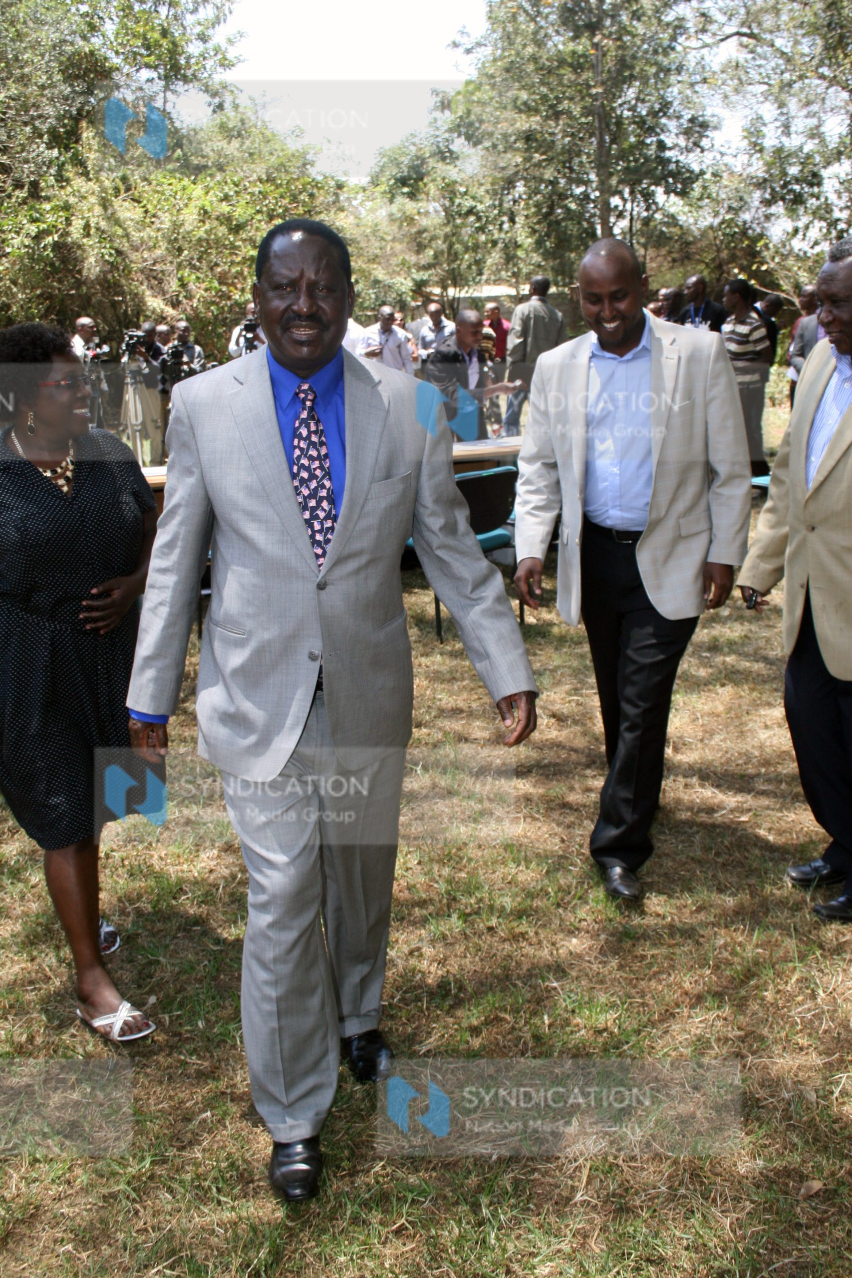CORD principal Raila Odinga with Suna East MP Junet Mohammed