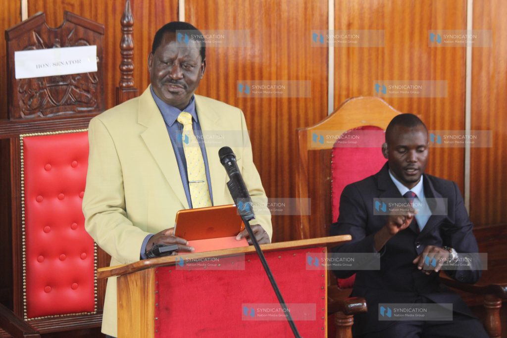 Former Prime Minister Raila Odinga