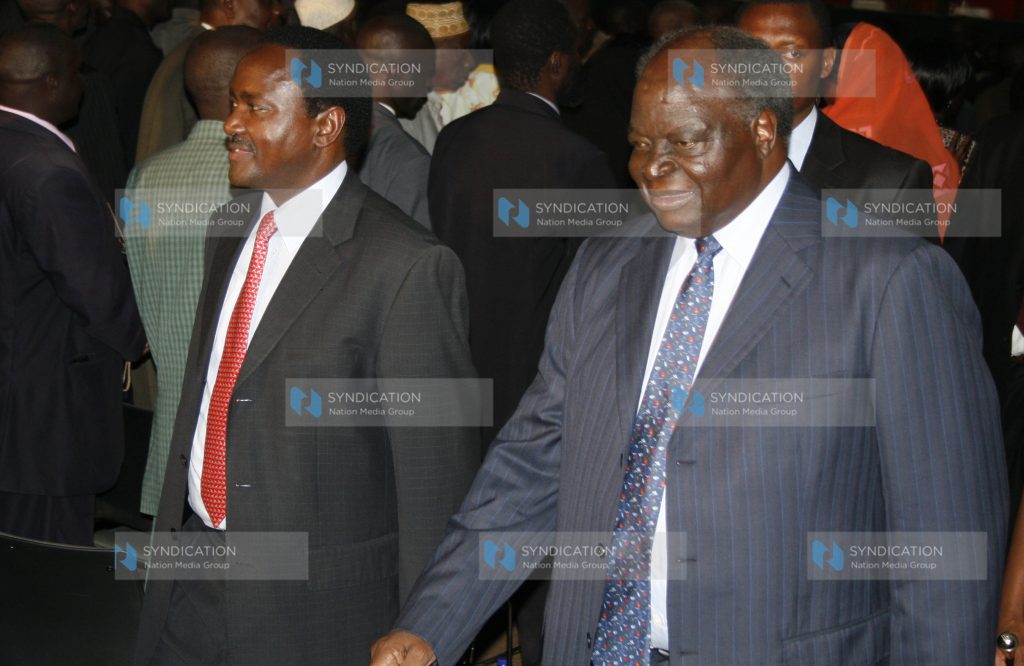President Mwai Kibaki and the Vice President Kalonzo Musyoka