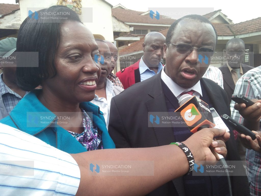 Narc Kenya party leader Martha Karua and her lawyer Charles Kihara alias CN Kihara