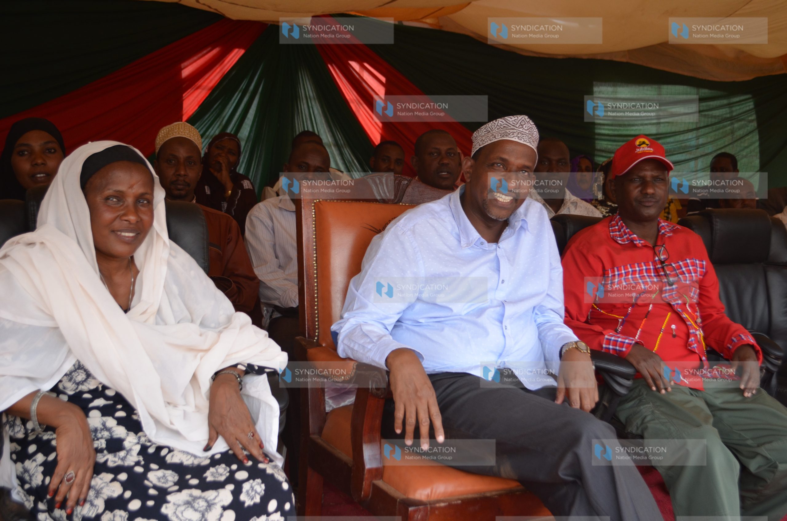The majority leader of the National Assembly Mr. Aden Duale (centre)