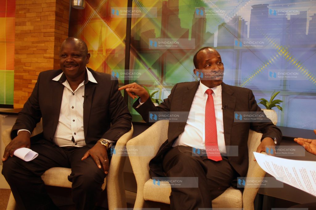 National Assembly Majority leader Aden Duale(right)