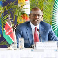 William Samoei Ruto speaks during a meeting