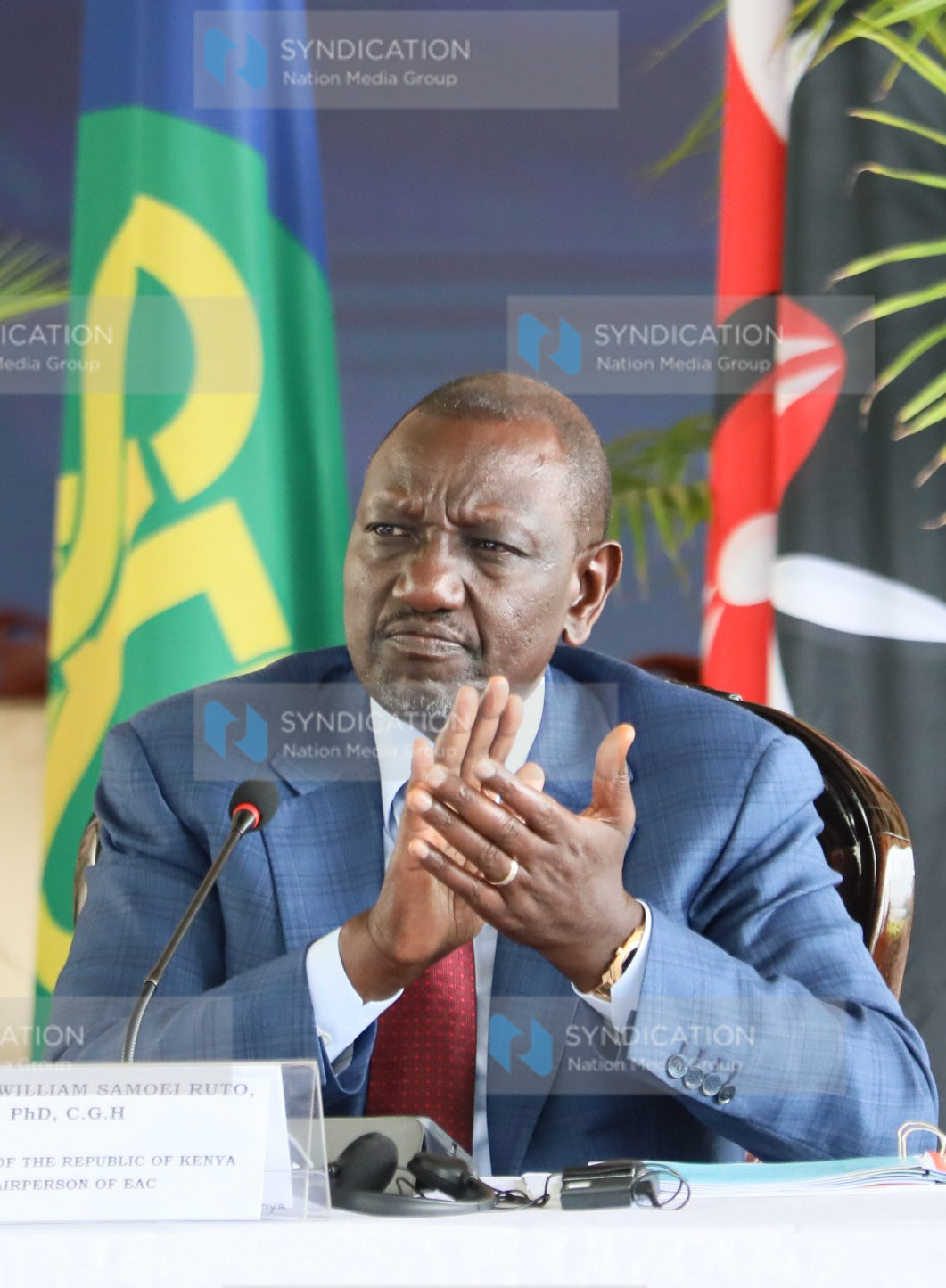 William Samoei Ruto during a meeting