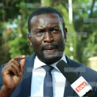 Nairobi Senator Edwin Sifuna at DCI Headquarters