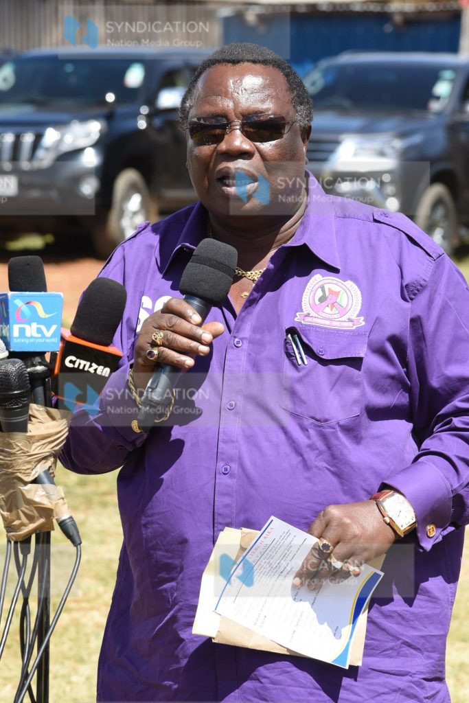 Francis Atwoli during a fundraiser