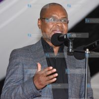 Senate Speaker Amason Kingi during a burial service