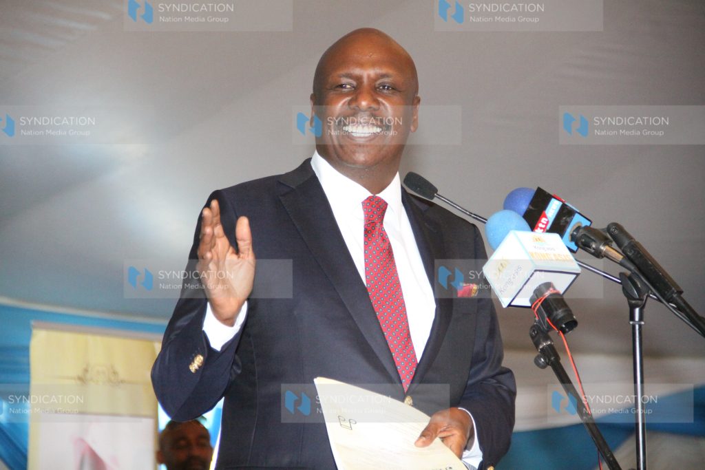 KANU Party Chairman Gideon Moi