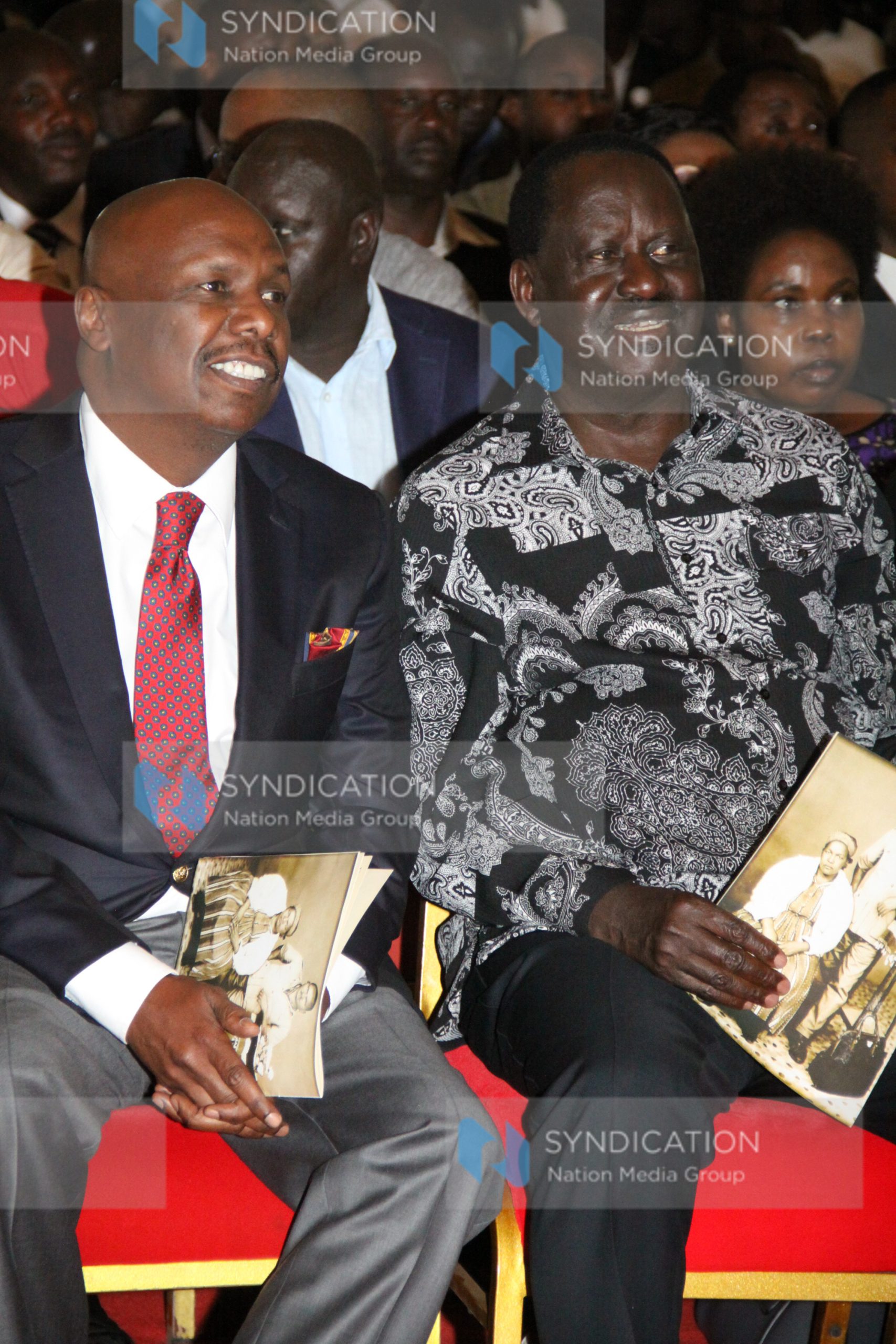ODM party leader Raila Odinga, and Kanu Party Chairman, Gideon Moi