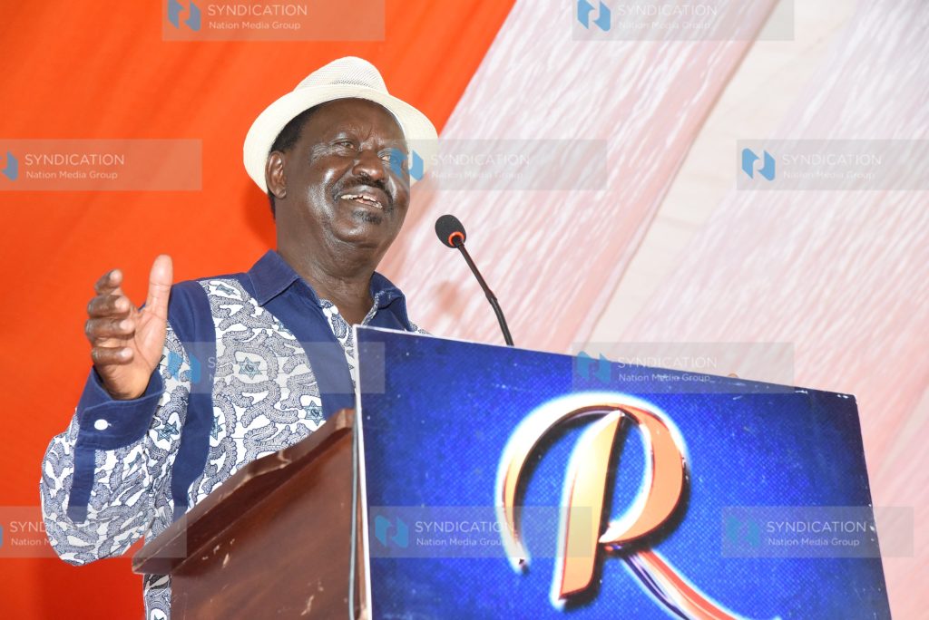 ODM Party leader Raila Odinga