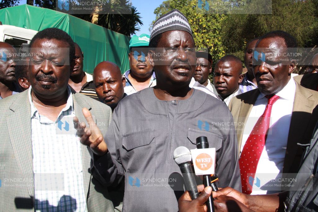 CORD leader Raila Odinga