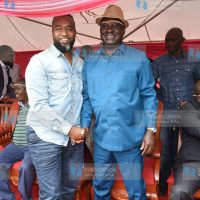 Former Prime Minister Raila Odinga and Mombasa County Governor Hassan Joho