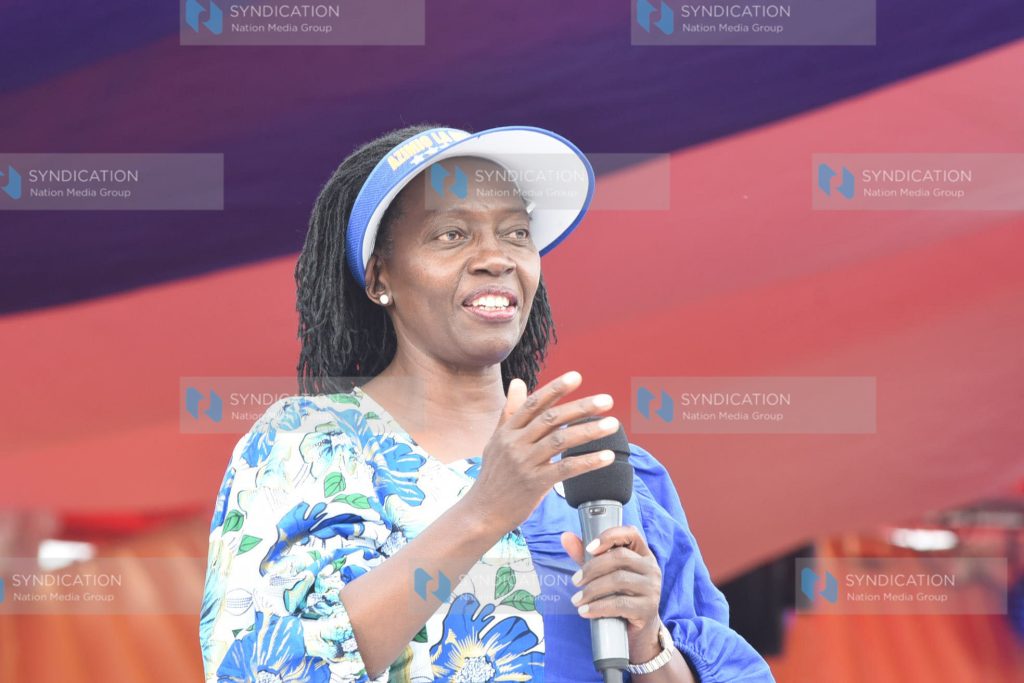 Azimio La Umoja One Kenya Party Presidential candidate Raila Odinga’s running mate Martha Karua