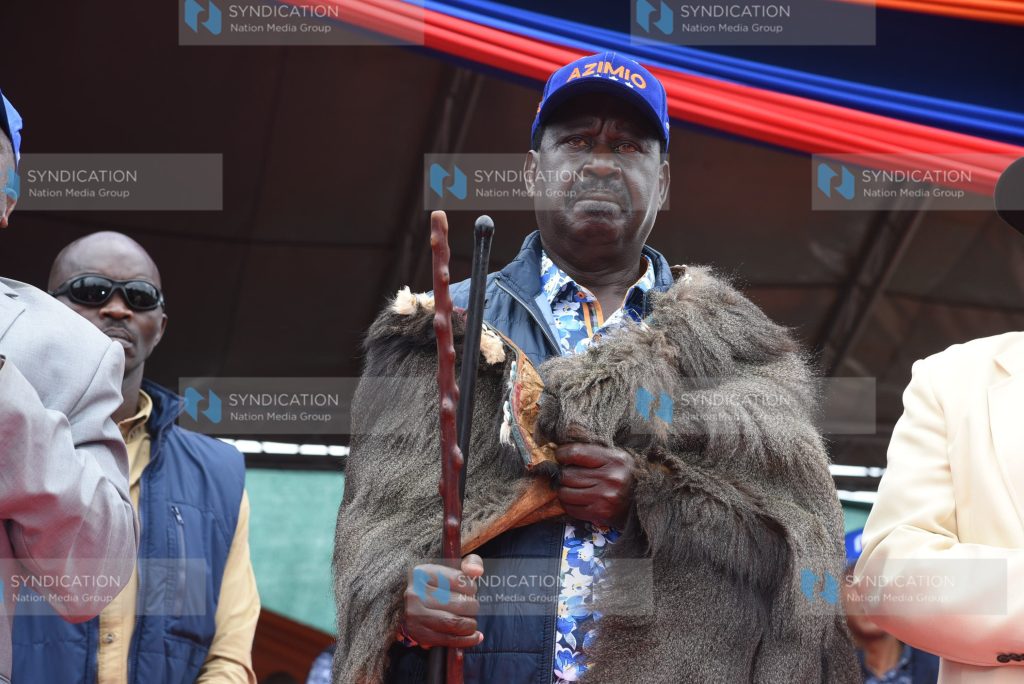 Azimio La Umoja One Kenya Party Presidential candidate Raila Odinga