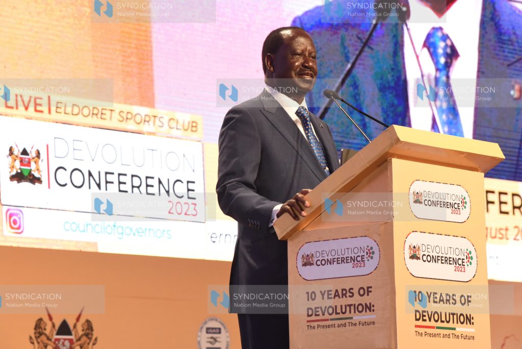 Azimio Leader Raila Odinga