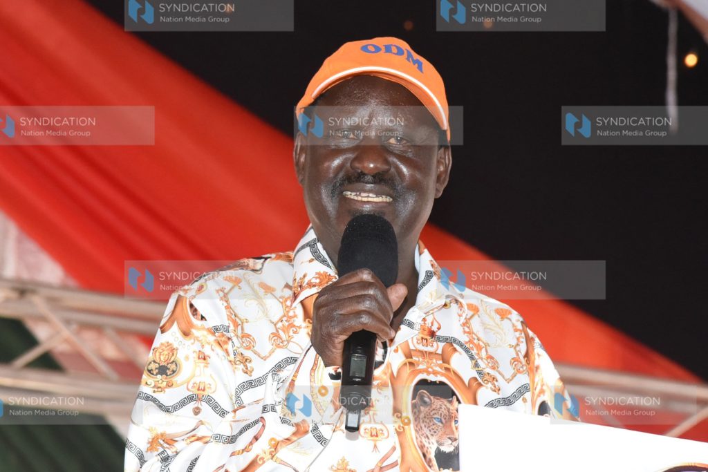 ODM Party Leader Raila Odinga