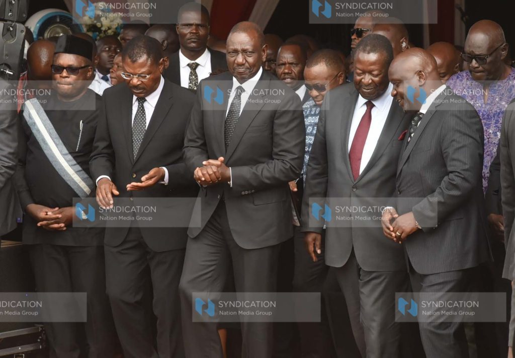 Burial of former Independent Electoral and Boundaries Commission Chairman Wafula Wanyonyi Chebukati