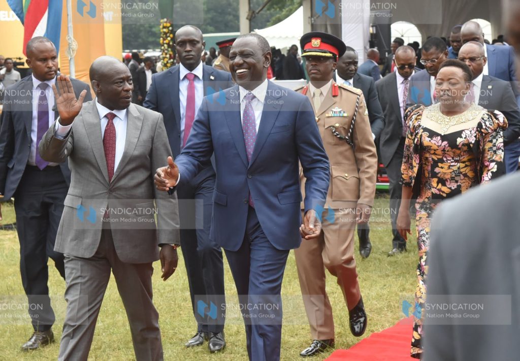 President William Ruto during the conferment of Eldoret town to City Status