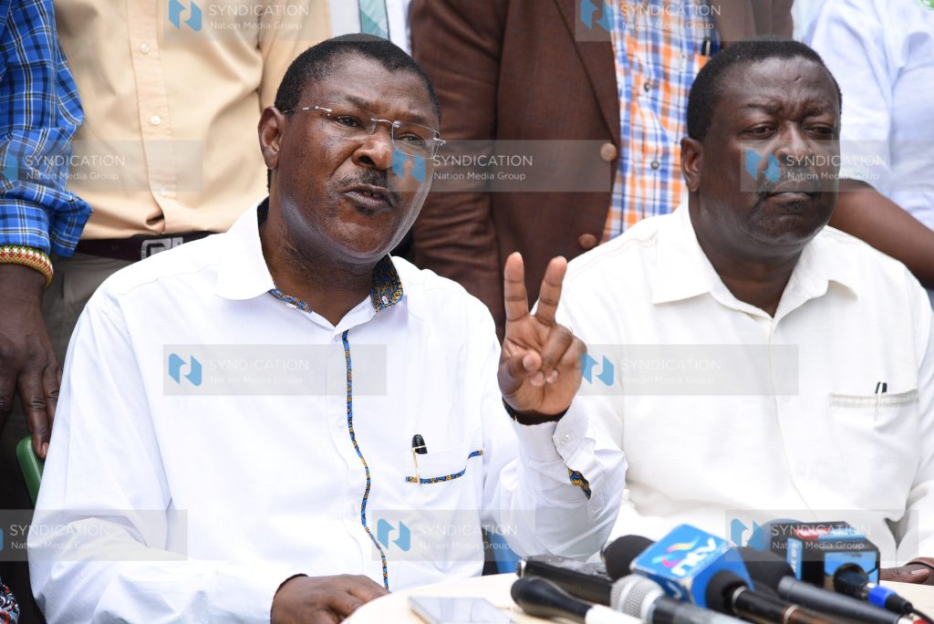 NASA Co-Principals Moses Wetangula and Musalia Mudavadi