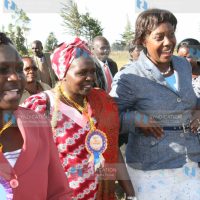 Water Minister Charity Ngilu and Eldoret East MP Prof. Margaret Kamar