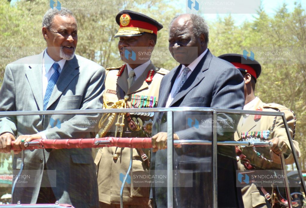 Commander-in-Chief of the Armed Forces of Kenya, President Mwai Kibaki