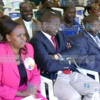 Agriculture Minister William Ruto and Eldoret South MP Peris Simam