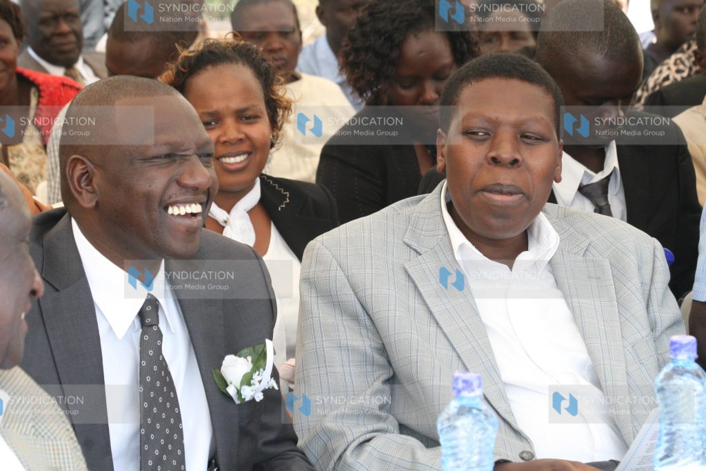 Eldoret North MP William Ruto and Saboti MP Eugene Wamalwa