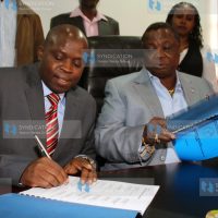 COTU Secretary General Francis Atwoli with CEO Agricultural Employers Association Mr. Wesley Siele