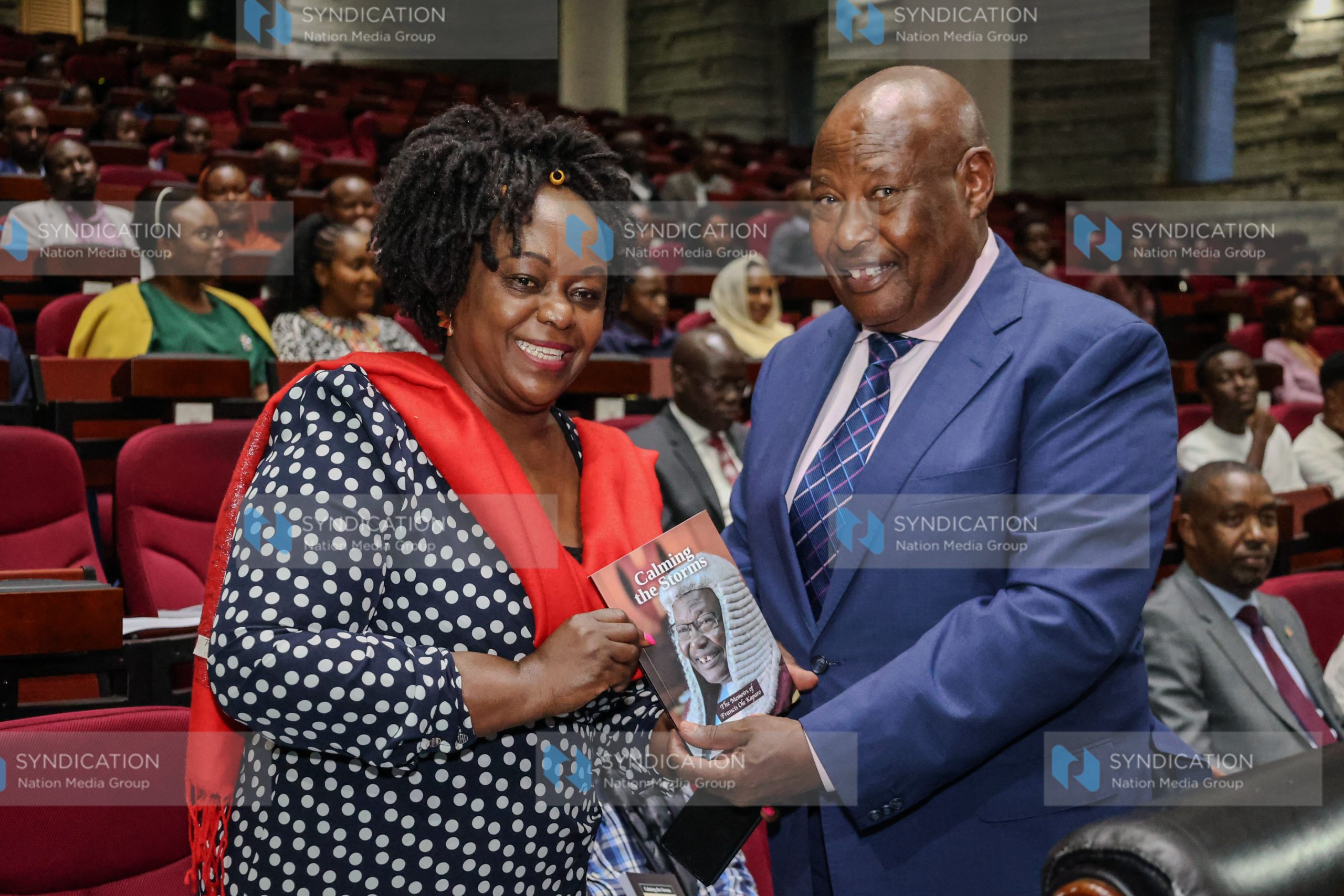 Suba North MP Millie Odhiambo and Former National Assembly Speaker Francis Ole Kaparo