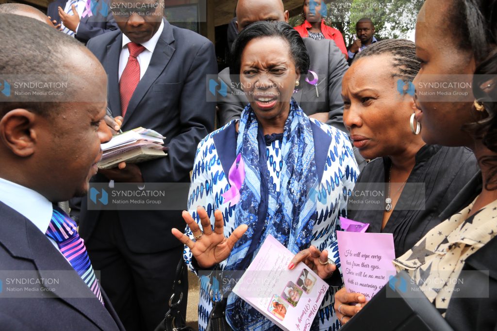 Martha Karua with Some of the lawyers