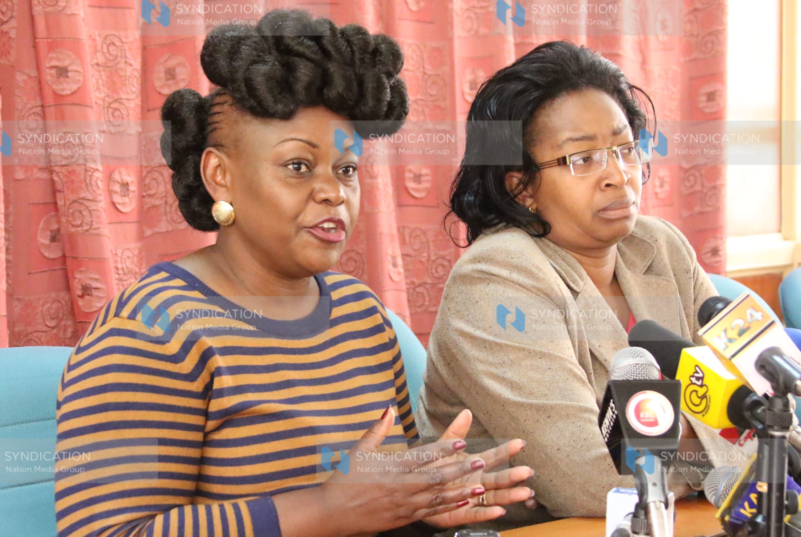 Mbita MP Millie Odhiambo and Senator Agnes Zani