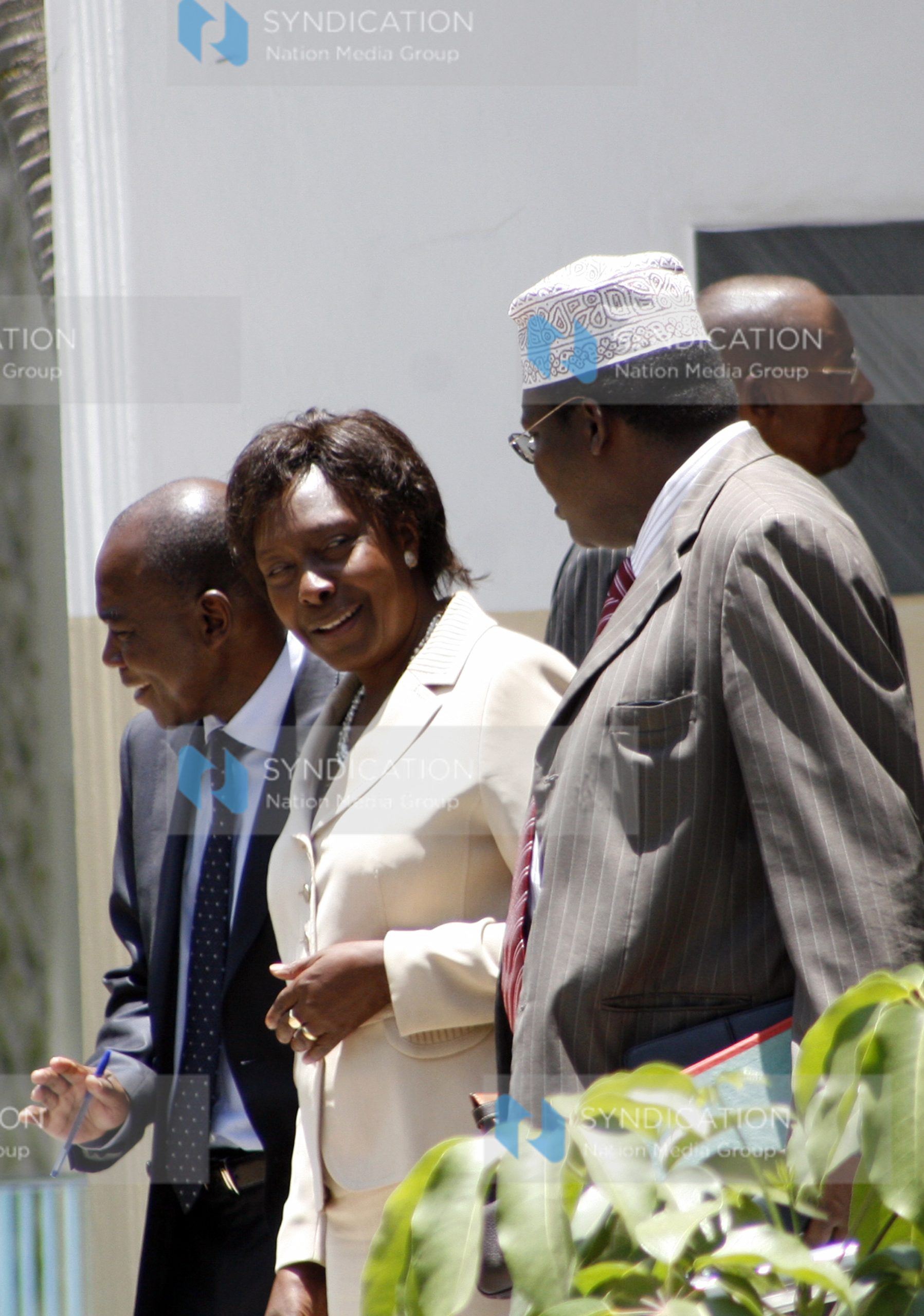 Water Minister Charity Ngilu and members of the Serena Team