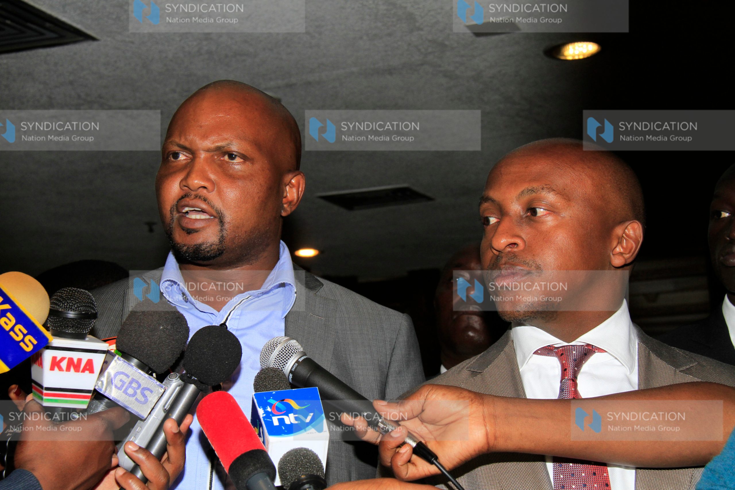 Gatundu South MP Moses Kuria and his counterpart from Tetu Ndungu Gethenji