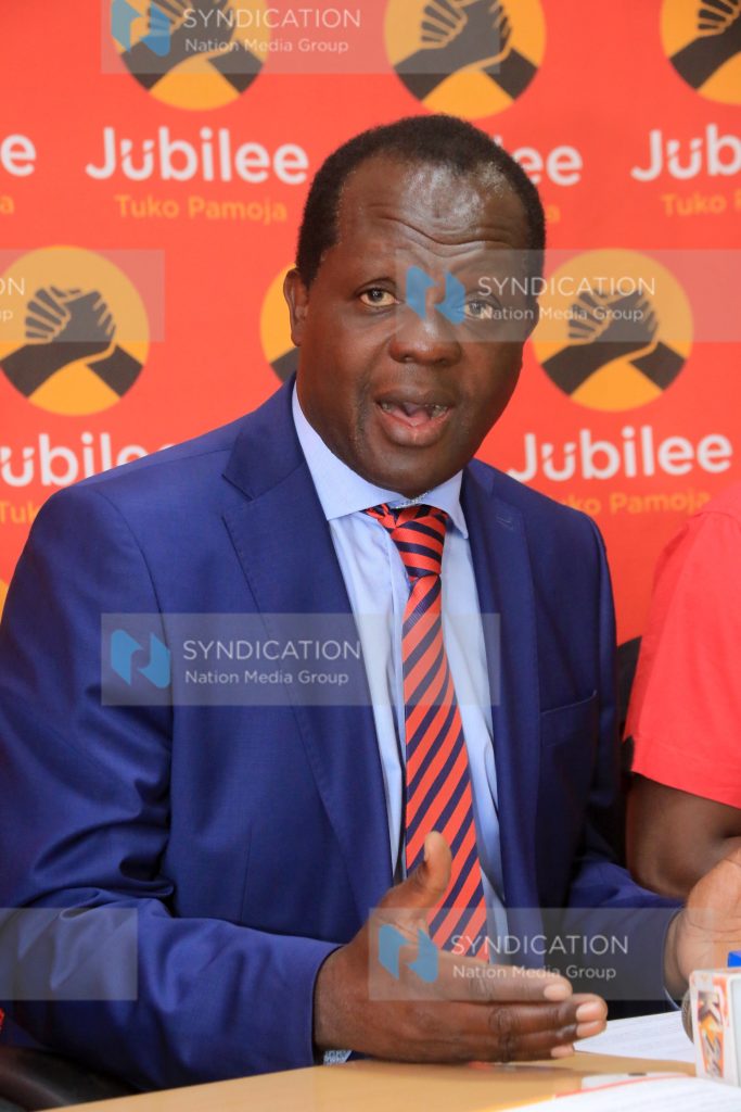 Jubilee party Sec Gen Raphael Tuju