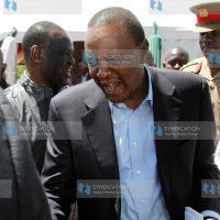 President Uhuru Kenyatta greets Member of Parliament and Senate of Jubilee Alliance