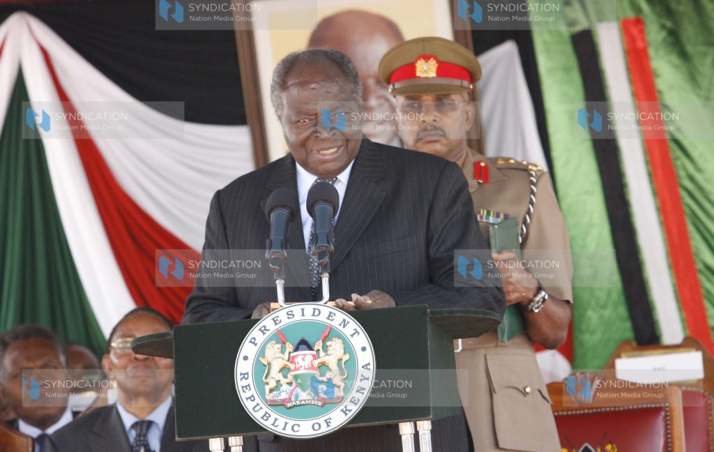 President Mwai Kibaki address member of the Judiciary
