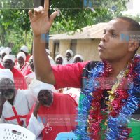 Narc-Kenya Secretary General Hon. Danson Mungatana addresses residents of Shinyalu Constituency
