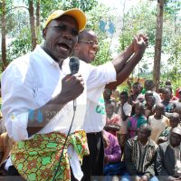 Ikolomani MP Dr. Boni Khalwale on campaign trail introduces UDF candidate of Bukura civic ward Mr. Walter Andati