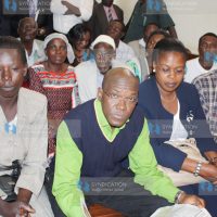 Ikolomani MP Dr. Boni Khalwale between his two wives Adelide Shikanga Khalwale and Josephine Nafula Khalwale