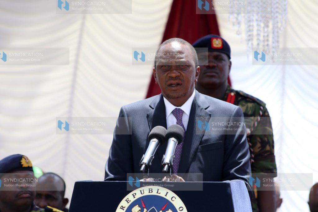 President Uhuru Kenyatta addresses the gathering