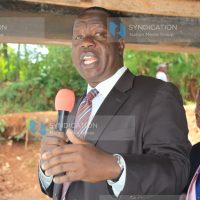 Education cabinet secretary Dr. Fred Matiang'I addressing worshippers