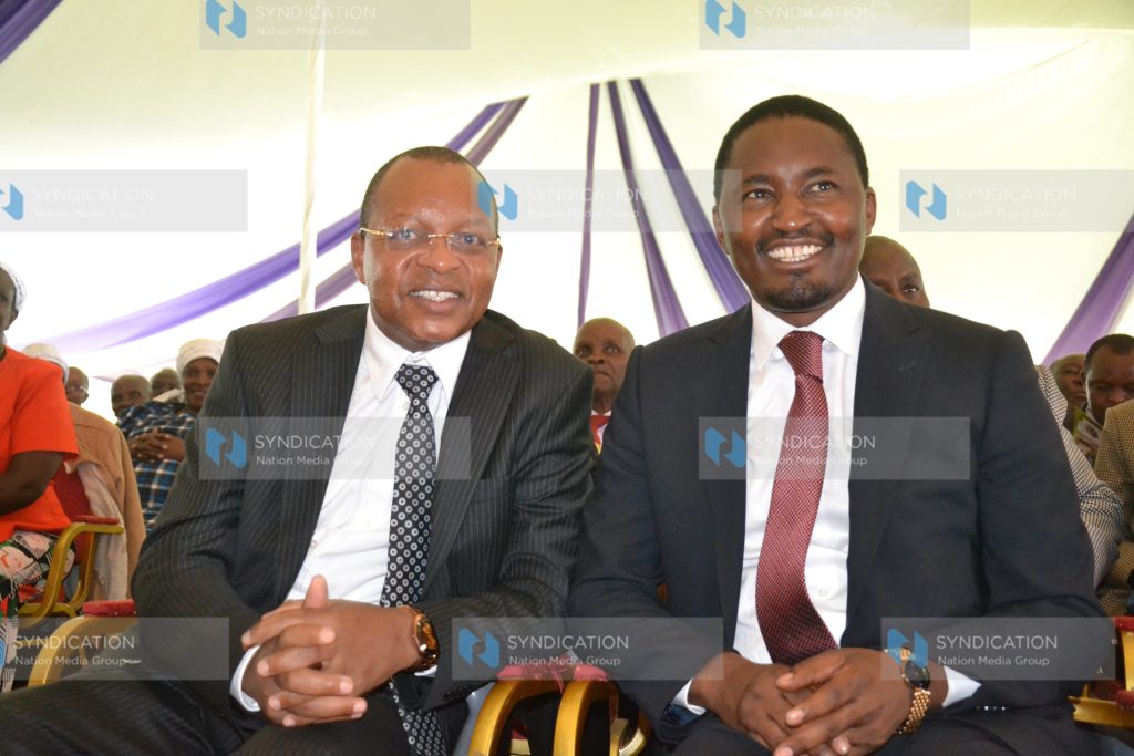 Devolution CS Mwangi Kiunjuri and Othaya MP Gichuki Mugambi