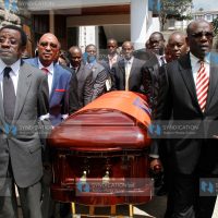 The body the late Homabay Senator Otieno Kajwang’