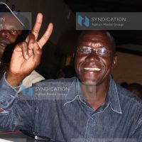 Dr. Boni Khalwale celebrates his victory