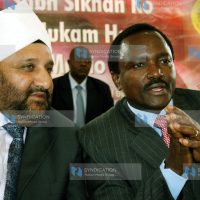 Vice President Kalonzo Musyoka with Chairman East African Ramgahia Board Mr. Manjit Singh Sethi