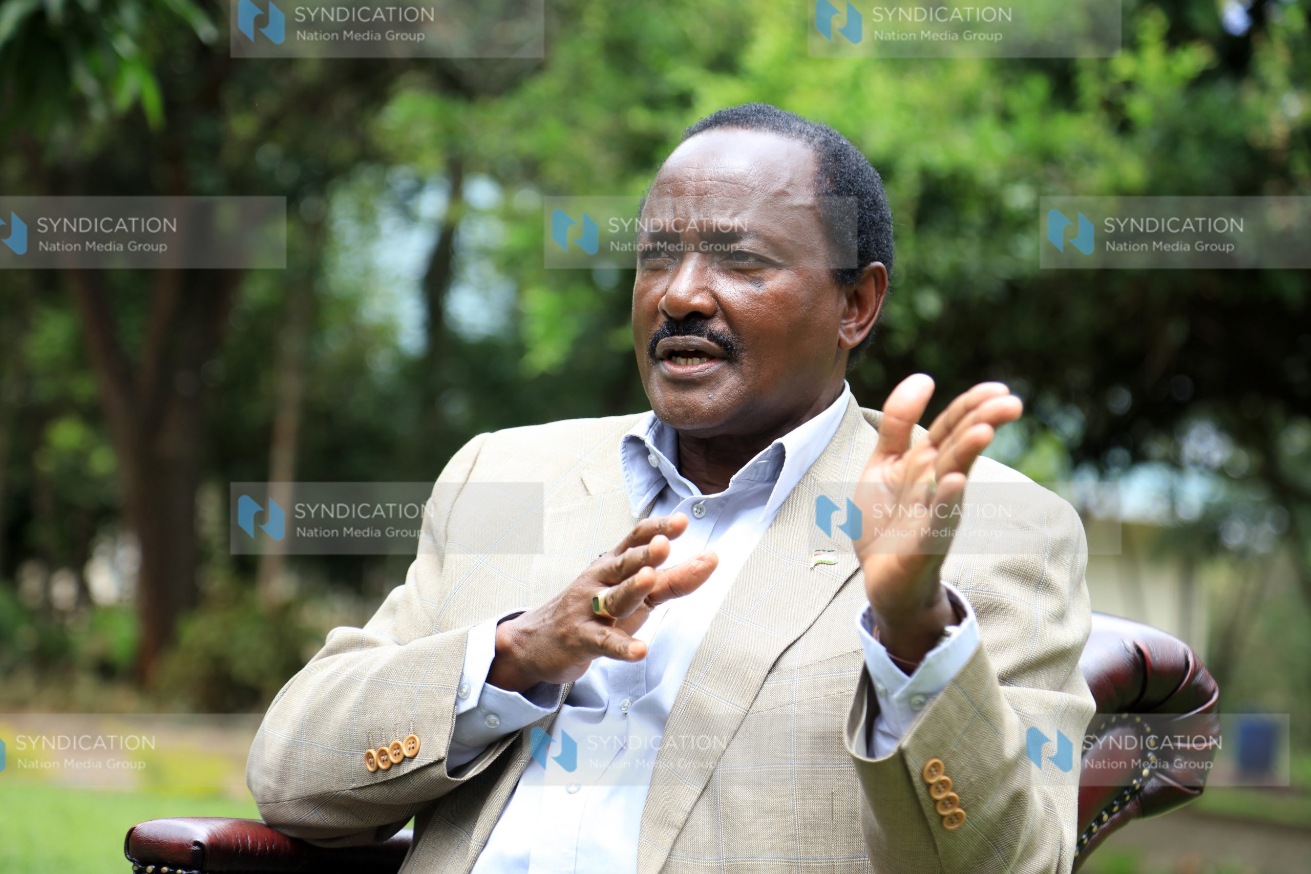 Wiper party leader Kalonzo Musyoka during interview