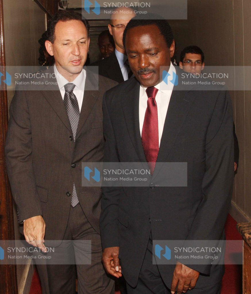 Kalonzo Musyoka receives the Israel Ambassador to Kenya