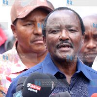 Wiper Party leader Kalonzo Musyoka addressing journalists