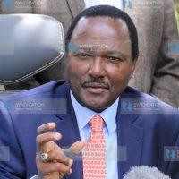 Kalonzo Musyoka during media briefings