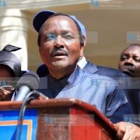 Wiper Party leader Kalonzo Musyoka addressing the media